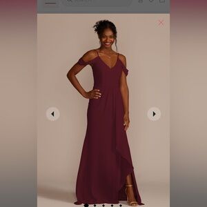 Off the shoulder gown